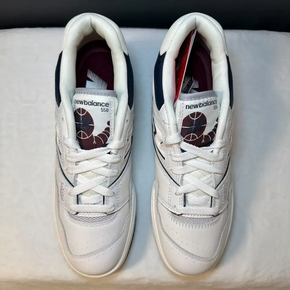 New Balance 550 White Indigo Burgundy | BB550PWB | 6.5M / 8W